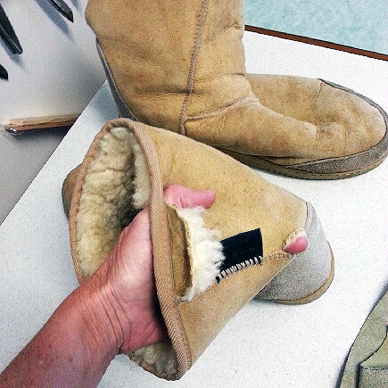 how to fix hole in uggs
