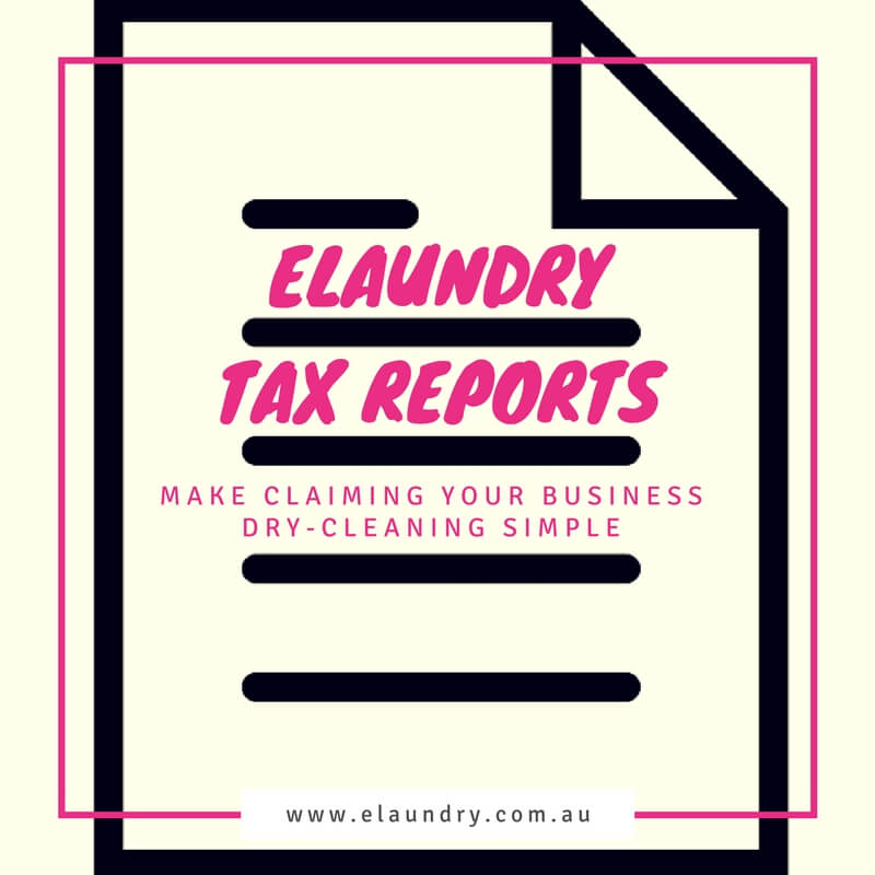 DryCleaning Tax Report elaundry
