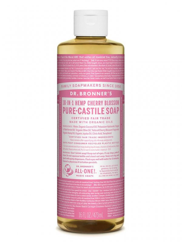 Dr Bronner Pure Castile Liquid Soap Cherry Blossom