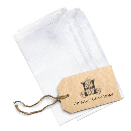 The Monogram Home - Napkin in White