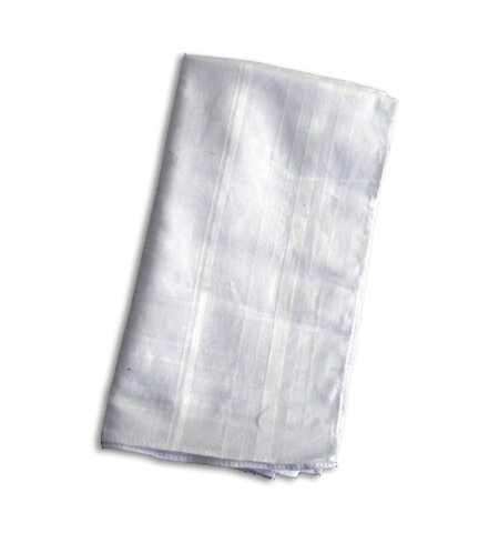 White cotton mens handkerchief